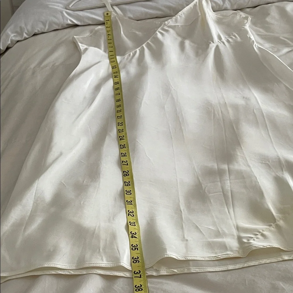 Vintage Cream Taffeta Full Slip - Bias Cut Chemise - Picture 6 of 10